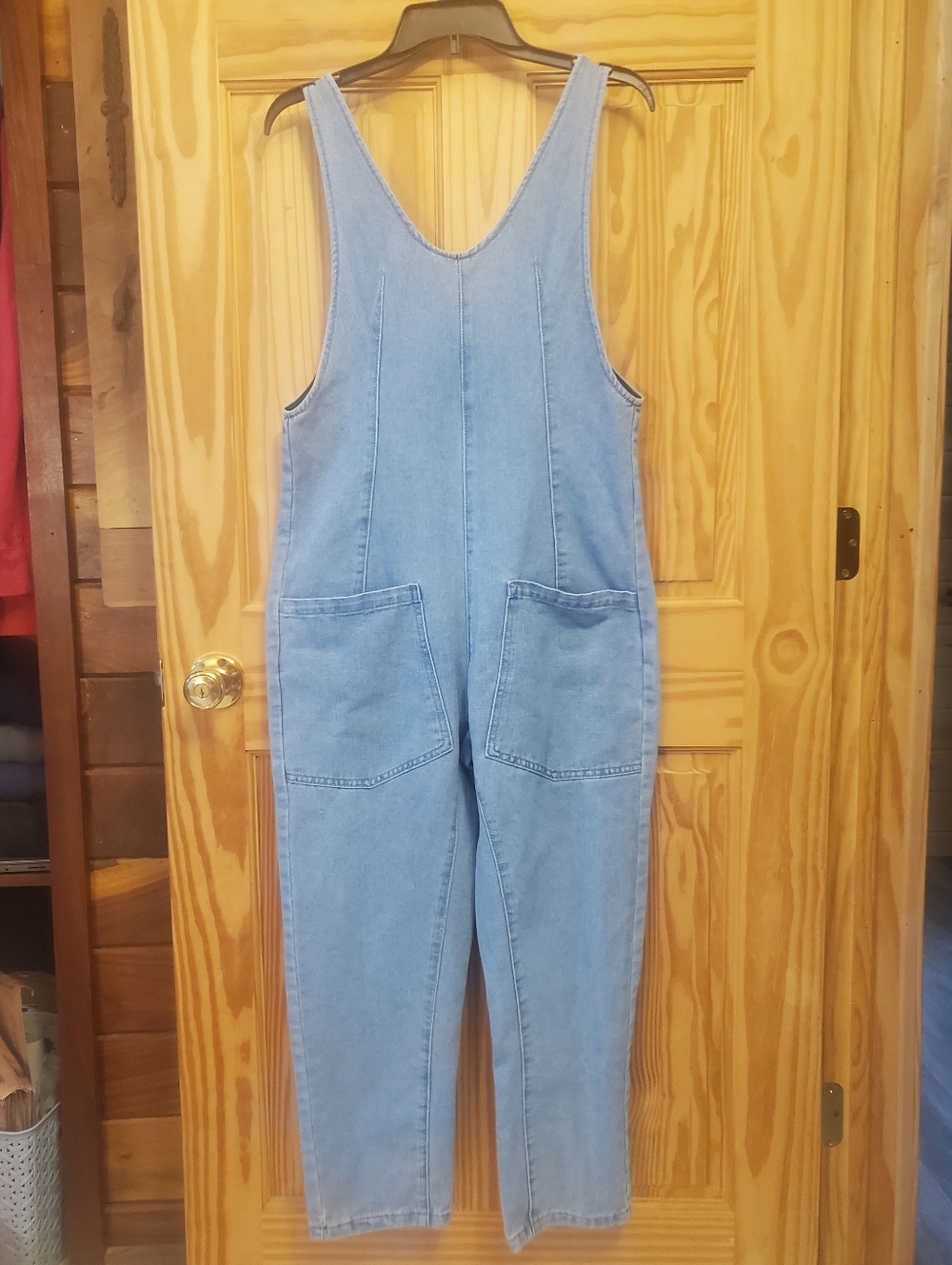 Jean Denim Cropped Romper Jumpsuit Overalls XS